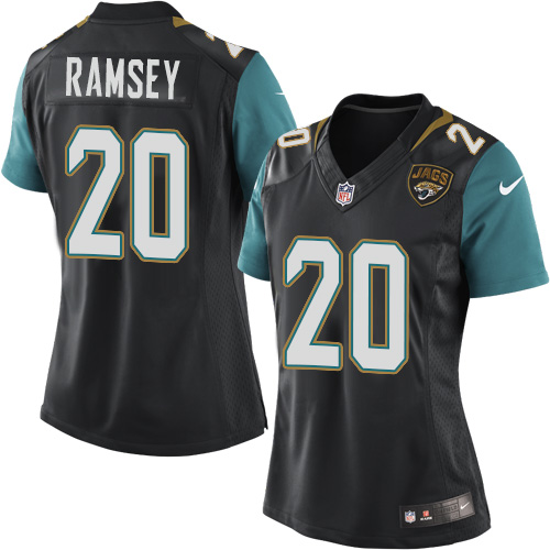 Women's Elite Jalen Ramsey Nike Jersey Black Alternate - #20 NFL Jacksonville Jaguars